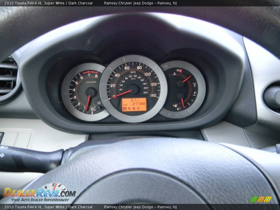 2010 Toyota RAV4 I4 Super White / Dark Charcoal Photo #14