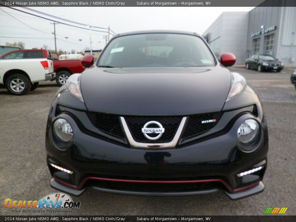 2014 Nissan Juke NISMO AWD Sapphire Black / NISMO Cloth/Gray Photo #2