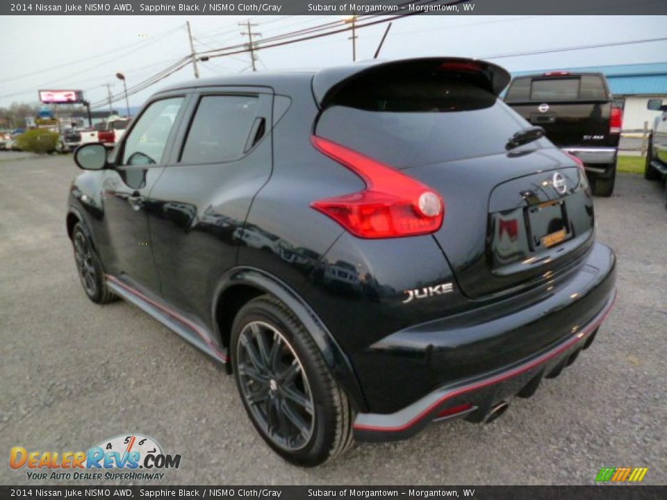 2014 Nissan Juke NISMO AWD Sapphire Black / NISMO Cloth/Gray Photo #5