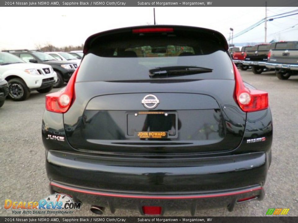 2014 Nissan Juke NISMO AWD Sapphire Black / NISMO Cloth/Gray Photo #6