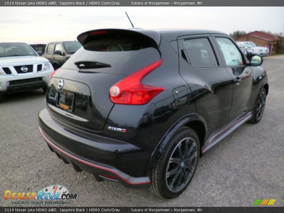 2014 Nissan Juke NISMO AWD Sapphire Black / NISMO Cloth/Gray Photo #7