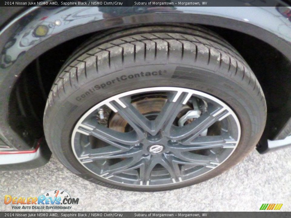 2014 Nissan Juke NISMO AWD Sapphire Black / NISMO Cloth/Gray Photo #9