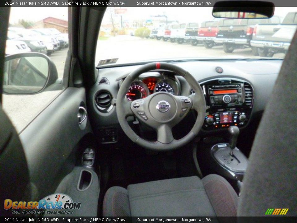 2014 Nissan Juke NISMO AWD Sapphire Black / NISMO Cloth/Gray Photo #14