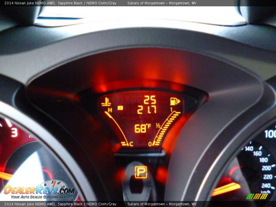 2014 Nissan Juke NISMO AWD Sapphire Black / NISMO Cloth/Gray Photo #20