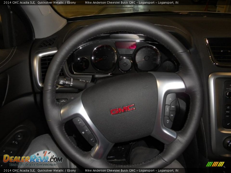 2014 GMC Acadia SLE Quicksilver Metallic / Ebony Photo #7