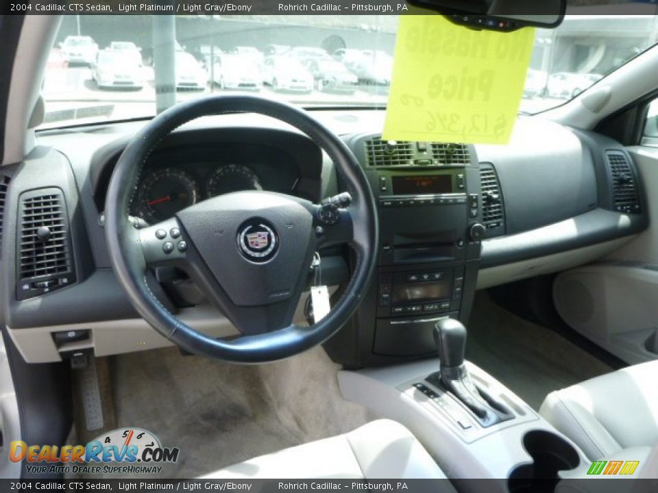 2004 Cadillac CTS Sedan Light Platinum / Light Gray/Ebony Photo #6