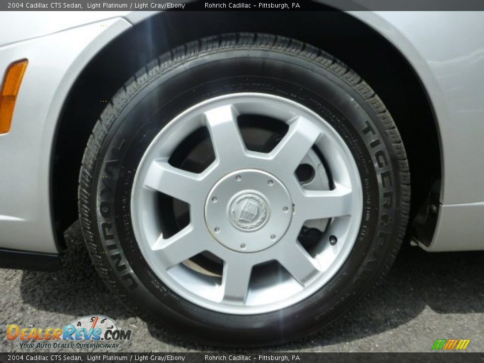 2004 Cadillac CTS Sedan Light Platinum / Light Gray/Ebony Photo #8