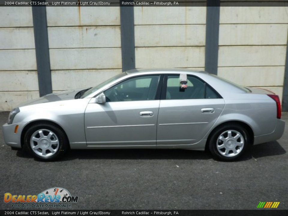2004 Cadillac CTS Sedan Light Platinum / Light Gray/Ebony Photo #10