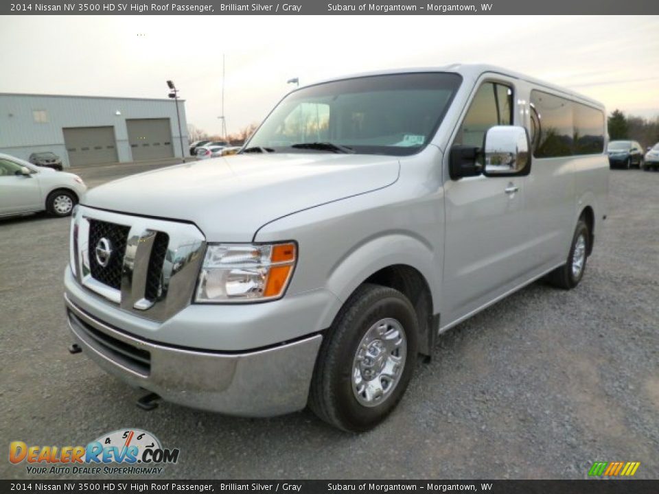 Brilliant Silver 2014 Nissan NV 3500 HD SV High Roof Passenger Photo #3