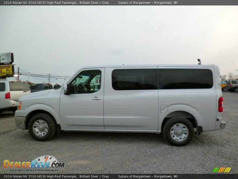 2014 Nissan NV 3500 HD SV High Roof Passenger Brilliant Silver / Gray Photo #4