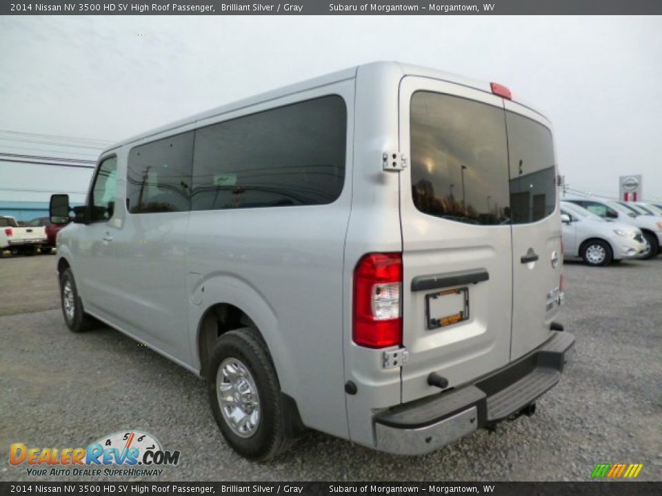 2014 Nissan NV 3500 HD SV High Roof Passenger Brilliant Silver / Gray Photo #5