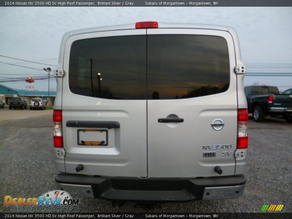 2014 Nissan NV 3500 HD SV High Roof Passenger Brilliant Silver / Gray Photo #6