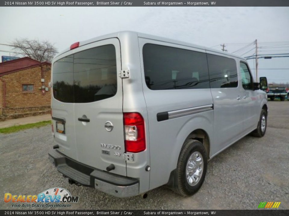 2014 Nissan NV 3500 HD SV High Roof Passenger Brilliant Silver / Gray Photo #7