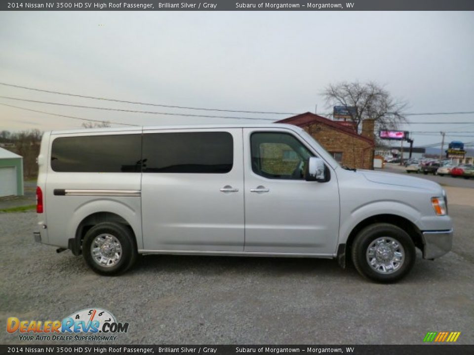 Brilliant Silver 2014 Nissan NV 3500 HD SV High Roof Passenger Photo #8