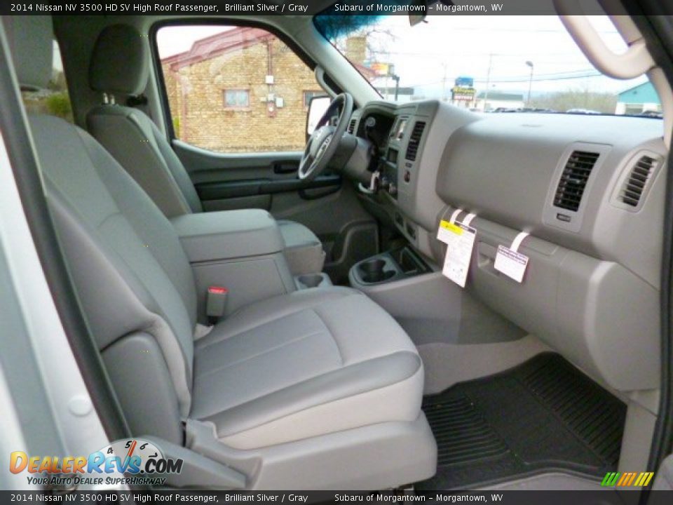 2014 Nissan NV 3500 HD SV High Roof Passenger Brilliant Silver / Gray Photo #10