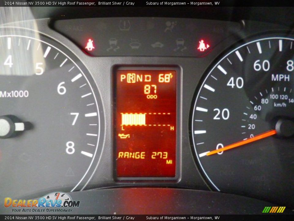 2014 Nissan NV 3500 HD SV High Roof Passenger Brilliant Silver / Gray Photo #20