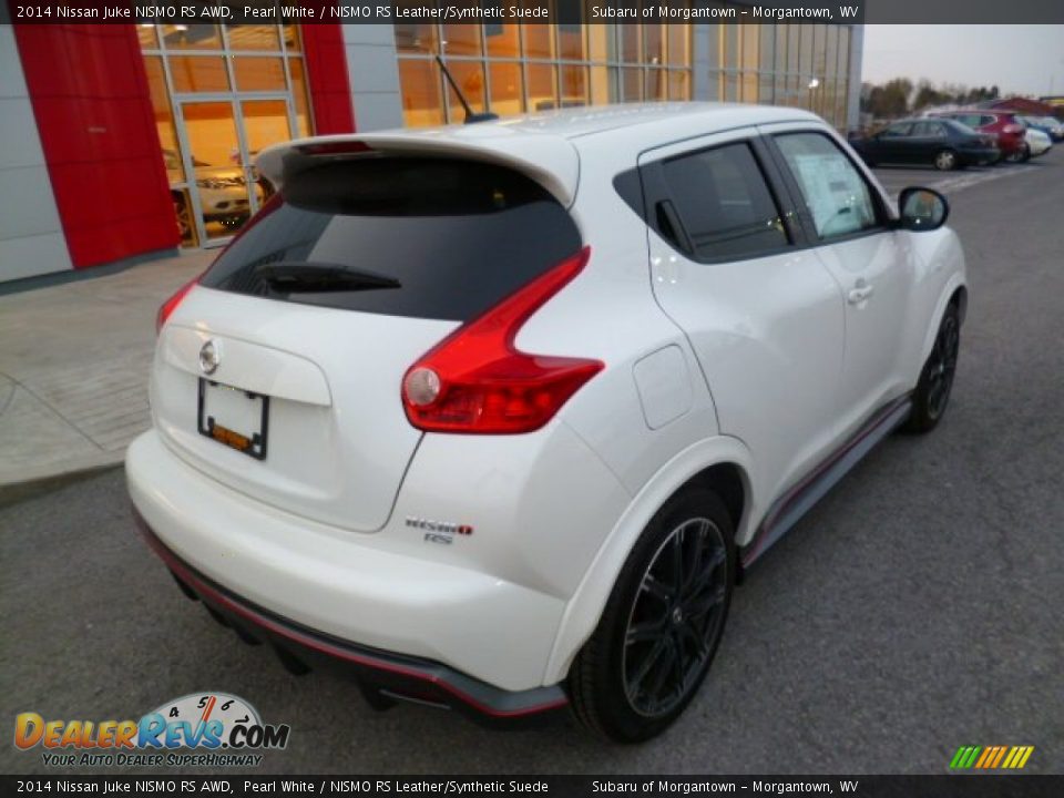 2014 Nissan Juke NISMO RS AWD Pearl White / NISMO RS Leather/Synthetic Suede Photo #7