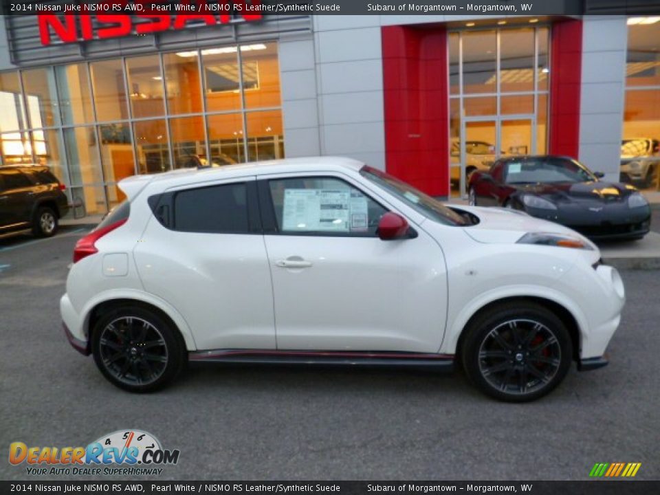 2014 Nissan Juke NISMO RS AWD Pearl White / NISMO RS Leather/Synthetic Suede Photo #8