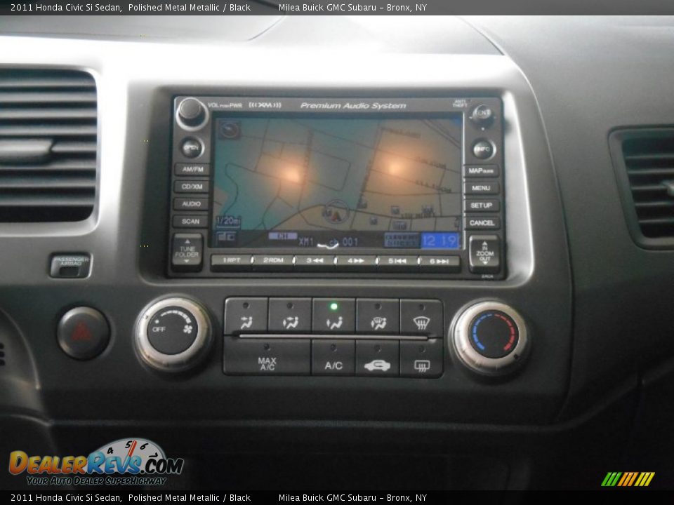 2011 Honda Civic Si Sedan Polished Metal Metallic / Black Photo #11