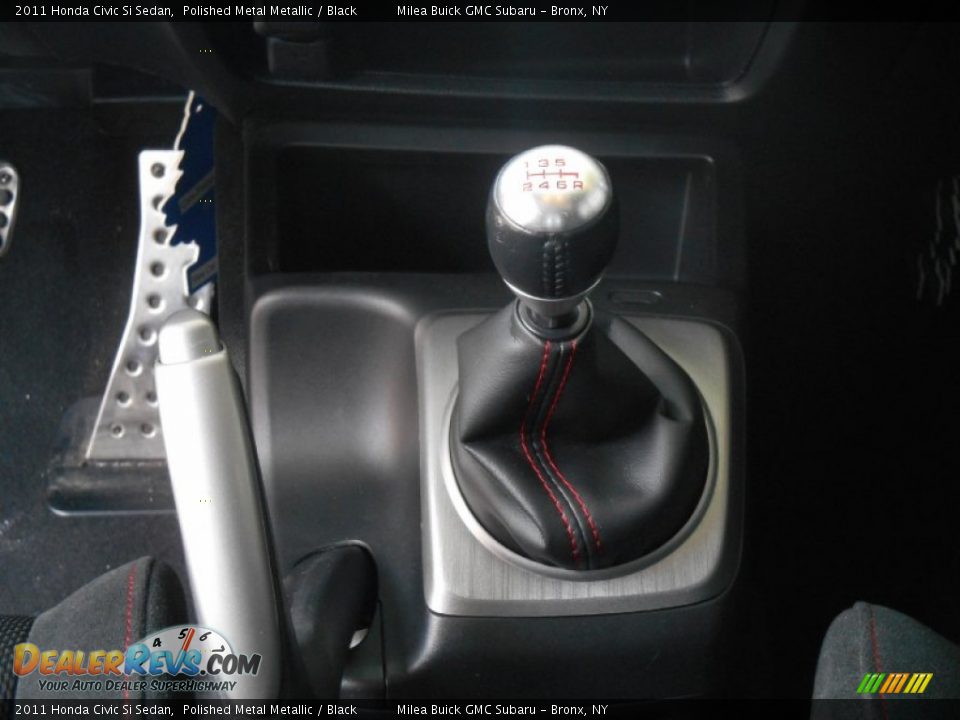 2011 Honda Civic Si Sedan Polished Metal Metallic / Black Photo #12