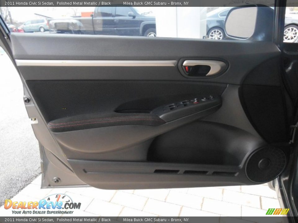 2011 Honda Civic Si Sedan Polished Metal Metallic / Black Photo #13