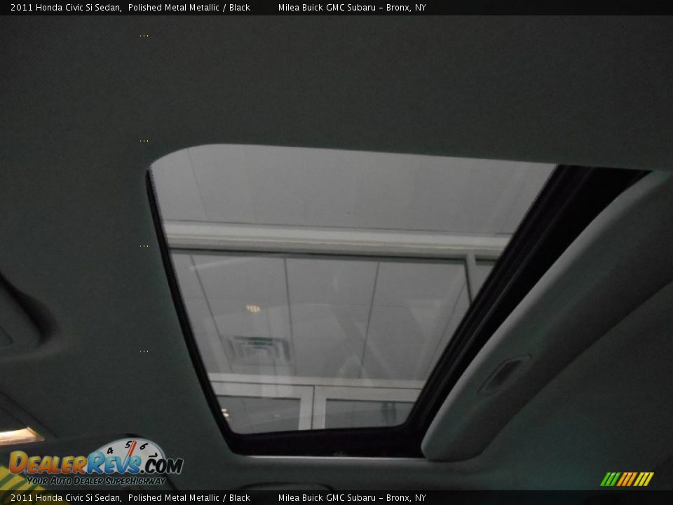 2011 Honda Civic Si Sedan Polished Metal Metallic / Black Photo #15