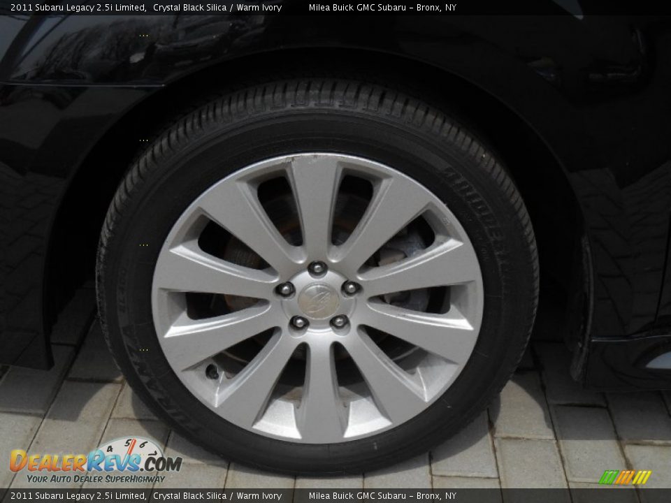 2011 Subaru Legacy 2.5i Limited Crystal Black Silica / Warm Ivory Photo #4