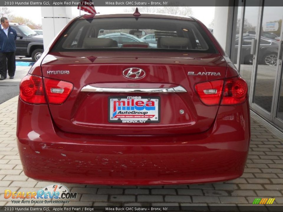 2010 Hyundai Elantra GLS Apple Red Pearl / Beige Photo #6