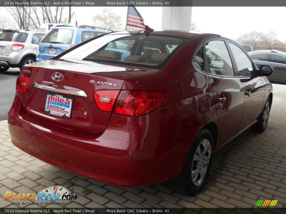 2010 Hyundai Elantra GLS Apple Red Pearl / Beige Photo #7