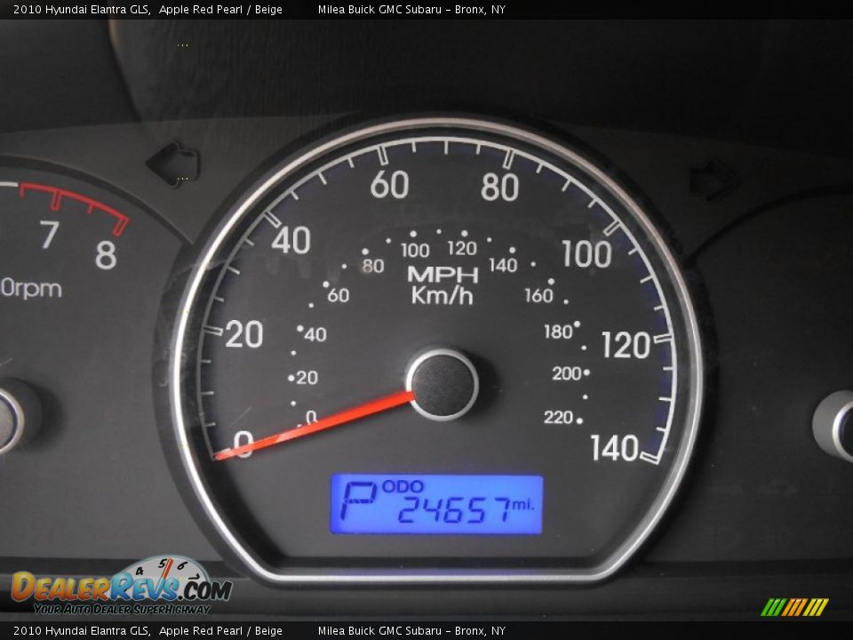 2010 Hyundai Elantra GLS Apple Red Pearl / Beige Photo #11