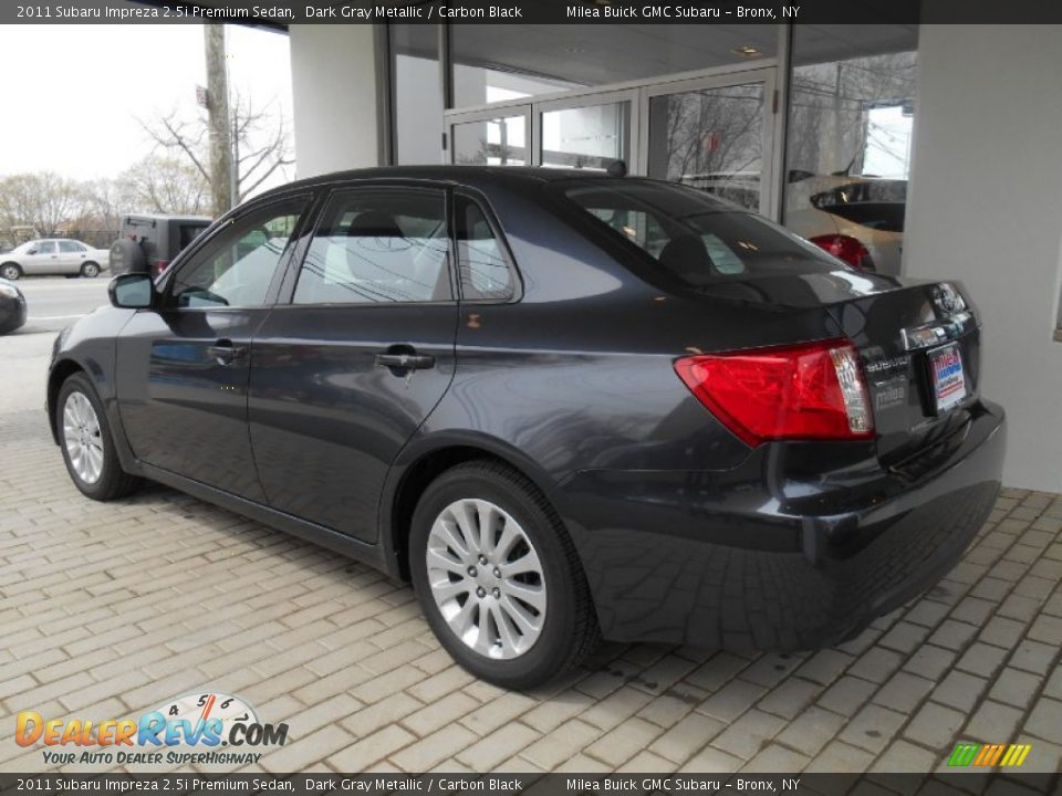 2011 Subaru Impreza 2.5i Premium Sedan Dark Gray Metallic / Carbon Black Photo #5