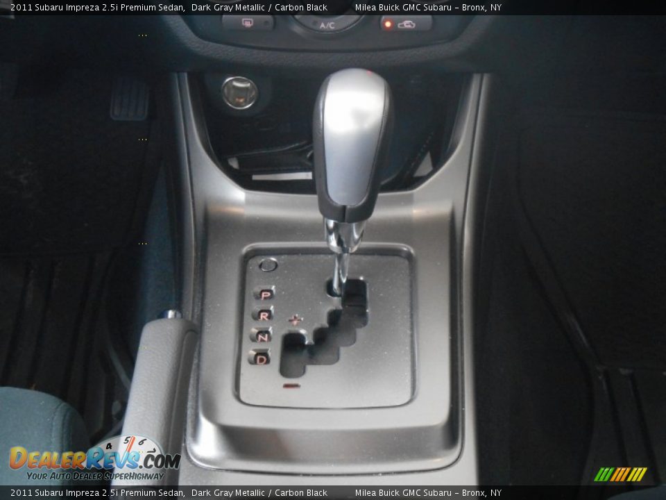 2011 Subaru Impreza 2.5i Premium Sedan Dark Gray Metallic / Carbon Black Photo #13