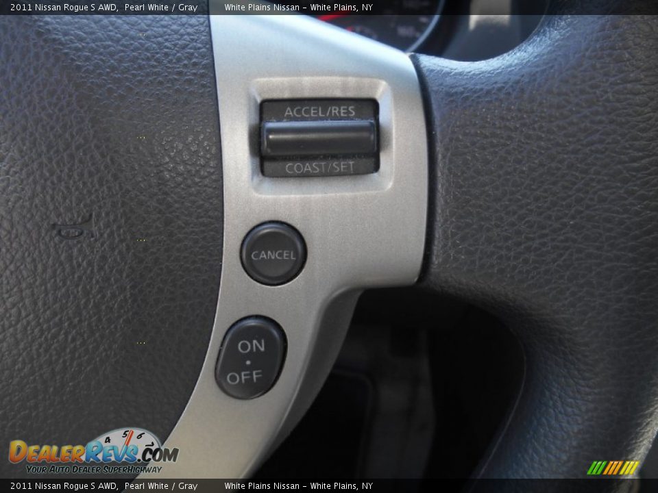 2011 Nissan Rogue S AWD Pearl White / Gray Photo #18