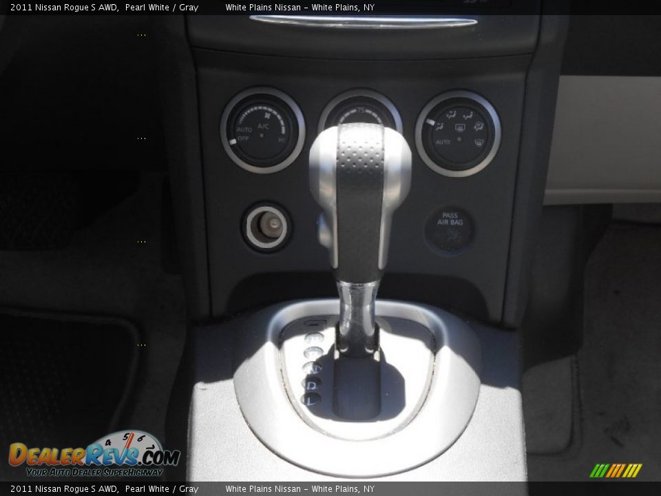 2011 Nissan Rogue S AWD Pearl White / Gray Photo #21