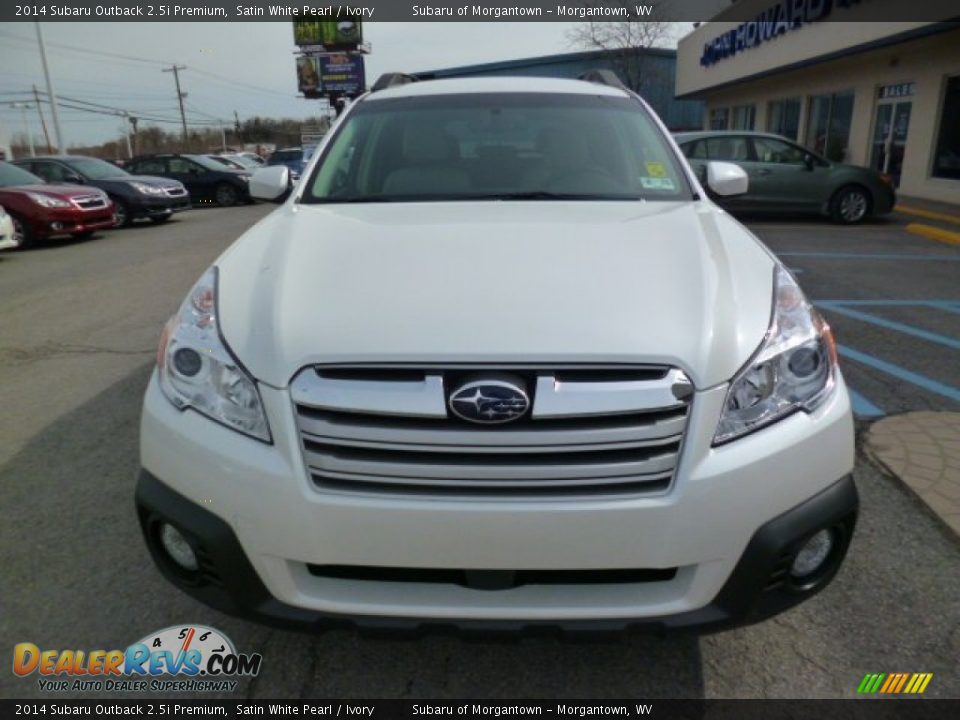 2014 Subaru Outback 2.5i Premium Satin White Pearl / Ivory Photo #2
