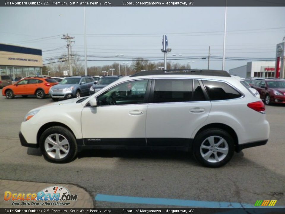 2014 Subaru Outback 2.5i Premium Satin White Pearl / Ivory Photo #8