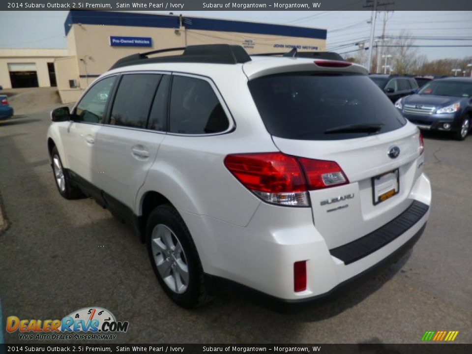 2014 Subaru Outback 2.5i Premium Satin White Pearl / Ivory Photo #9