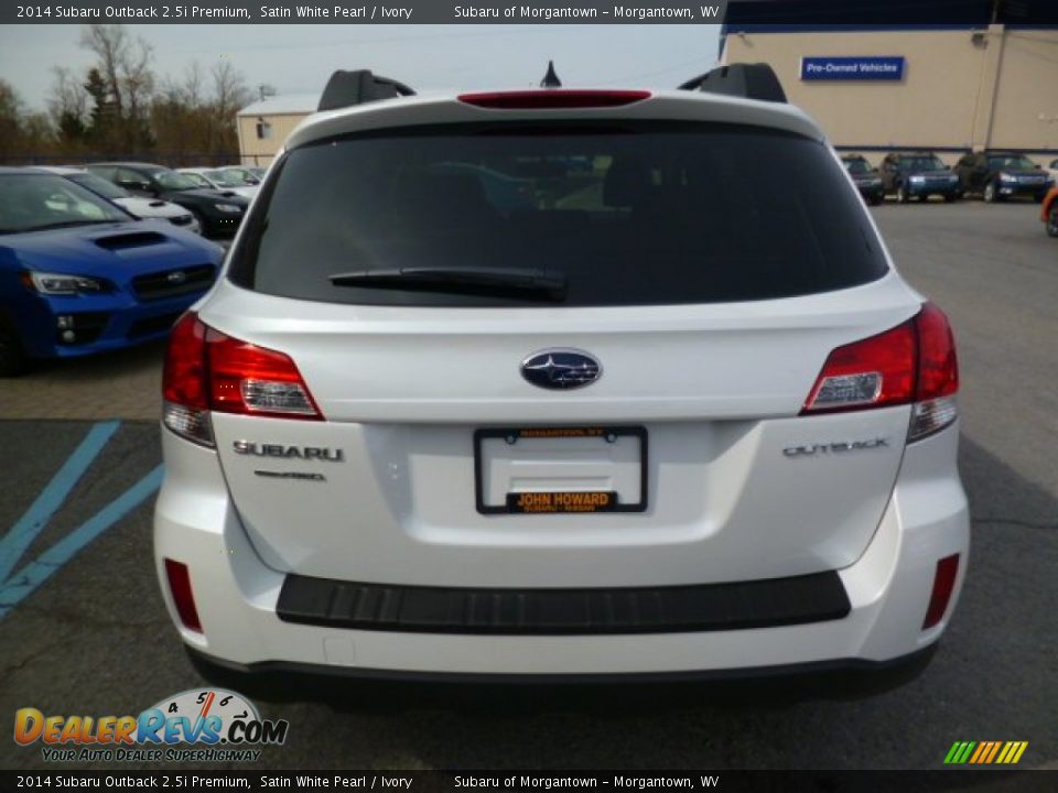 2014 Subaru Outback 2.5i Premium Satin White Pearl / Ivory Photo #10