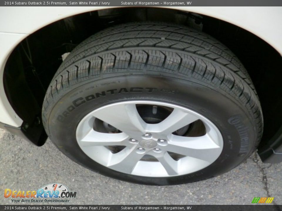 2014 Subaru Outback 2.5i Premium Satin White Pearl / Ivory Photo #12