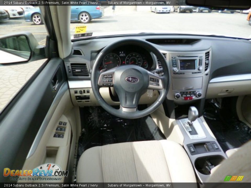 2014 Subaru Outback 2.5i Premium Satin White Pearl / Ivory Photo #14