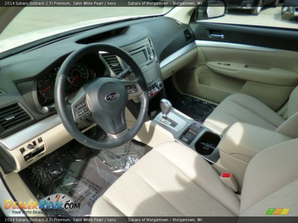 2014 Subaru Outback 2.5i Premium Satin White Pearl / Ivory Photo #15