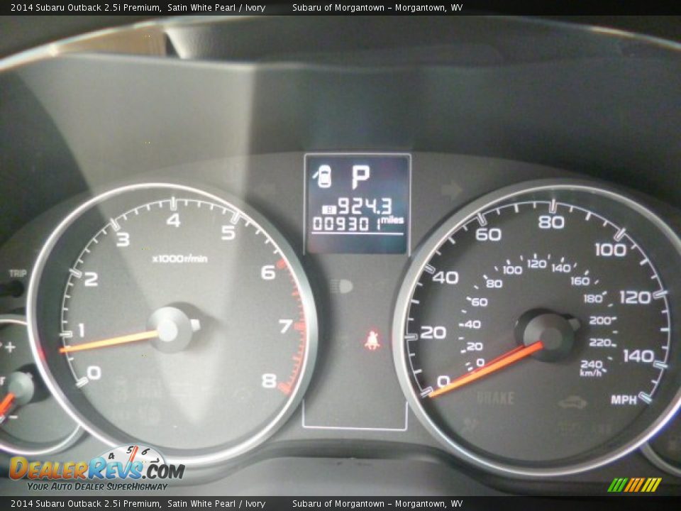 2014 Subaru Outback 2.5i Premium Satin White Pearl / Ivory Photo #20