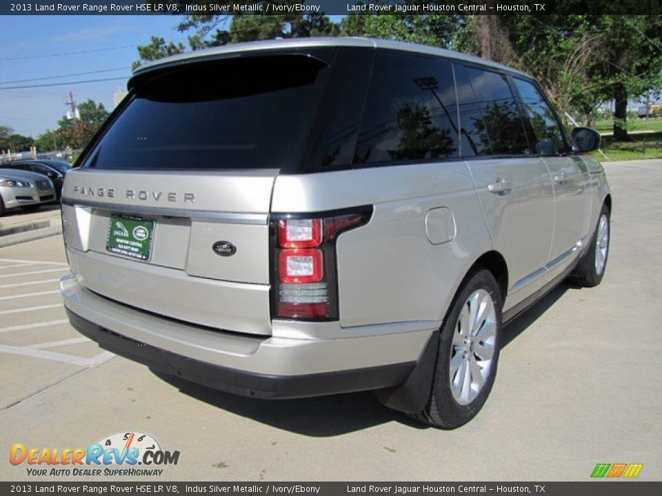 2013 Land Rover Range Rover HSE LR V8 Indus Silver Metallic / Ivory/Ebony Photo #10