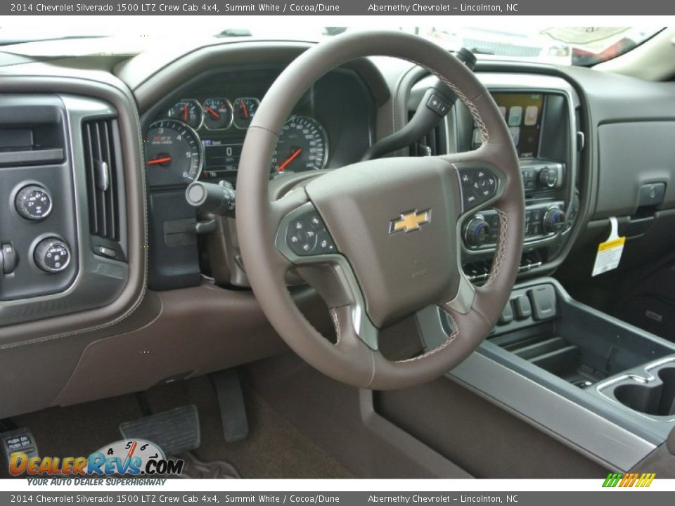 2014 Chevrolet Silverado 1500 LTZ Crew Cab 4x4 Summit White / Cocoa/Dune Photo #22