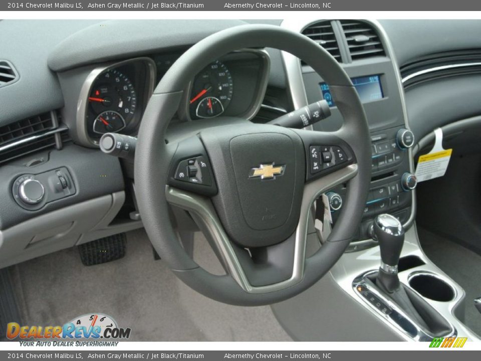 2014 Chevrolet Malibu LS Ashen Gray Metallic / Jet Black/Titanium Photo #21