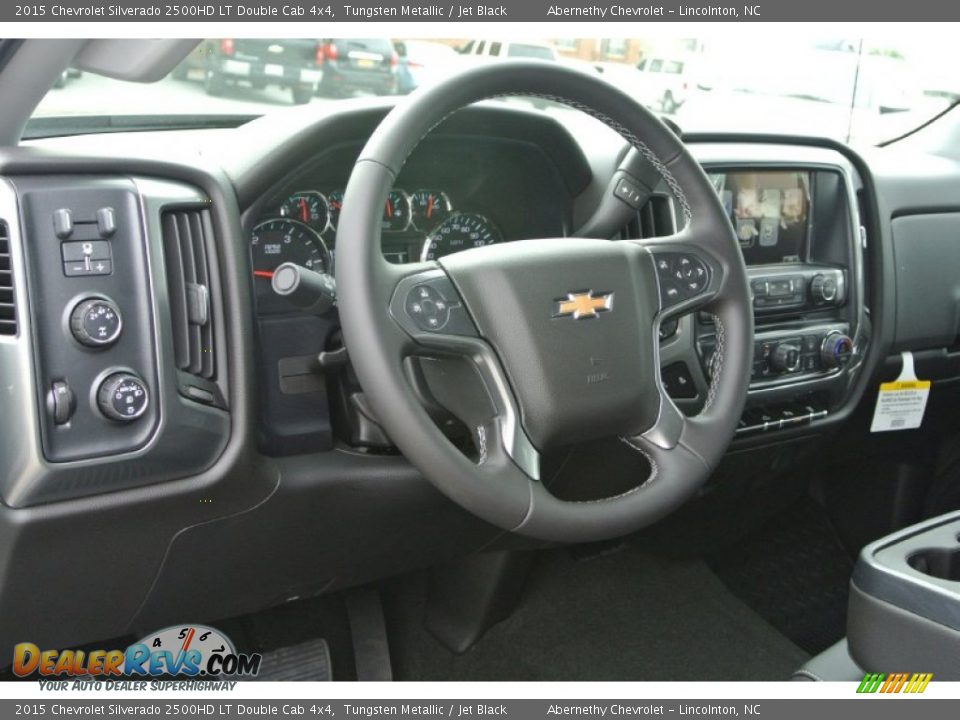 2015 Chevrolet Silverado 2500HD LT Double Cab 4x4 Tungsten Metallic / Jet Black Photo #22
