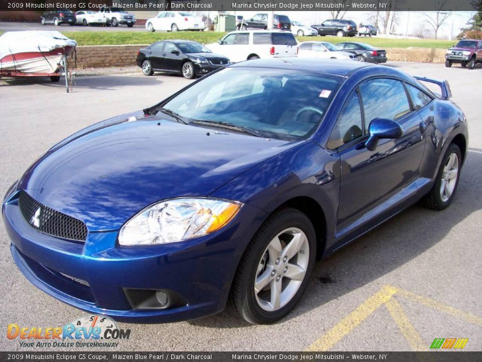 2009 Mitsubishi Eclipse GS Coupe Maizen Blue Pearl / Dark Charcoal Photo #1