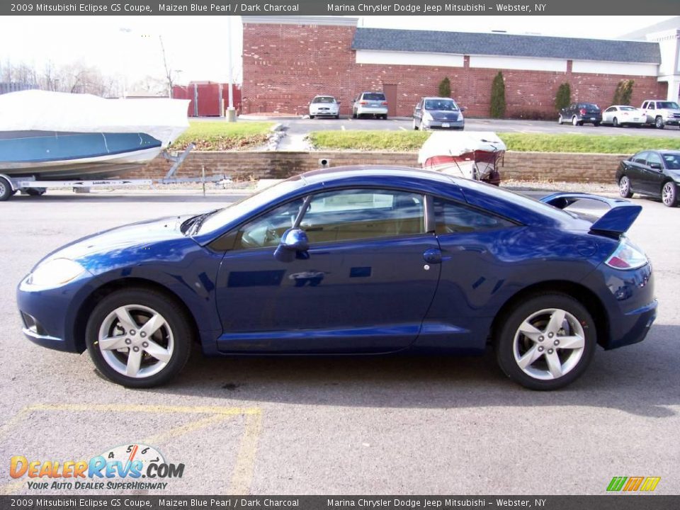 2009 Mitsubishi Eclipse GS Coupe Maizen Blue Pearl / Dark Charcoal Photo #2