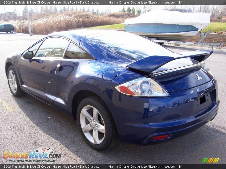 2009 Mitsubishi Eclipse GS Coupe Maizen Blue Pearl / Dark Charcoal Photo #3