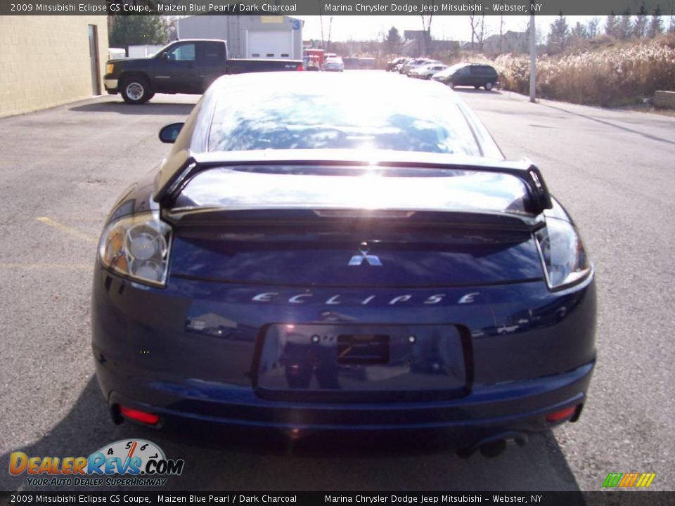 2009 Mitsubishi Eclipse GS Coupe Maizen Blue Pearl / Dark Charcoal Photo #4